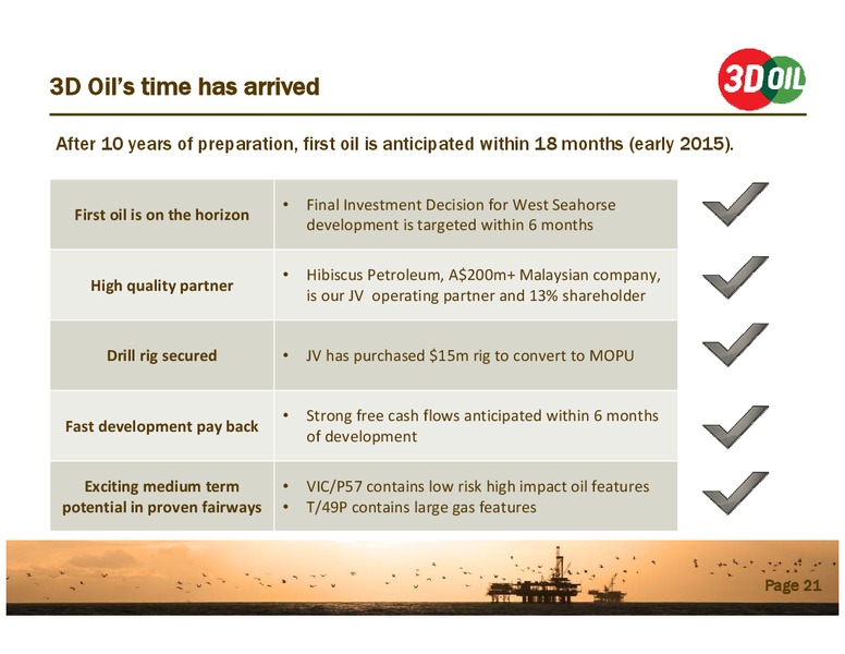 Good Oil Conference – 3d Oil Limited – slide 20