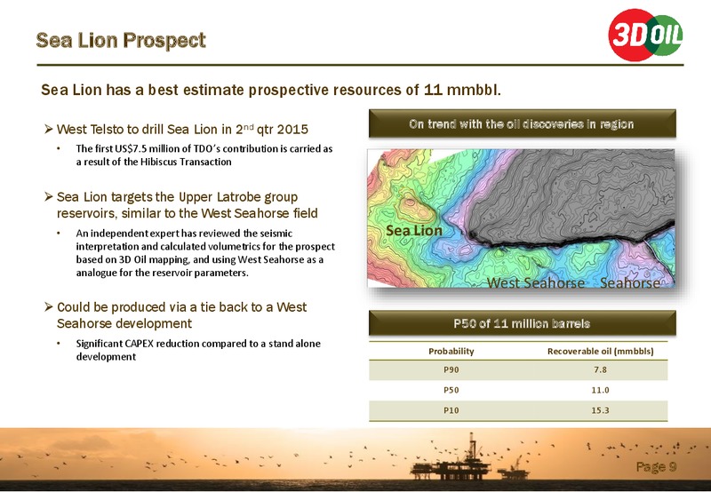 April 2015 Investor Presentation – 3d Oil Limited – slide 8