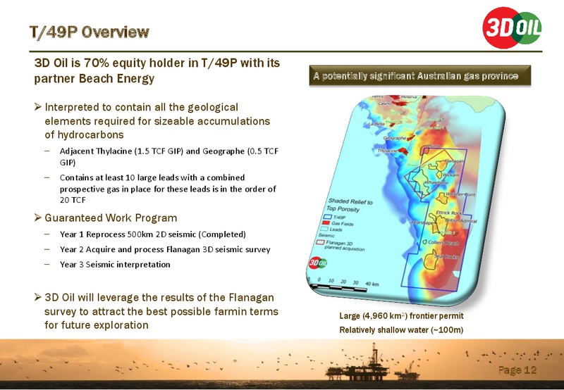 April 2015 Investor Presentation – 3d Oil Limited – slide 11
