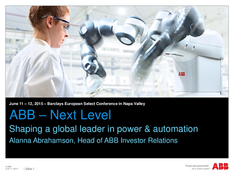 Barclays European Select Conference – Abb Oil Company Inc – slide 1