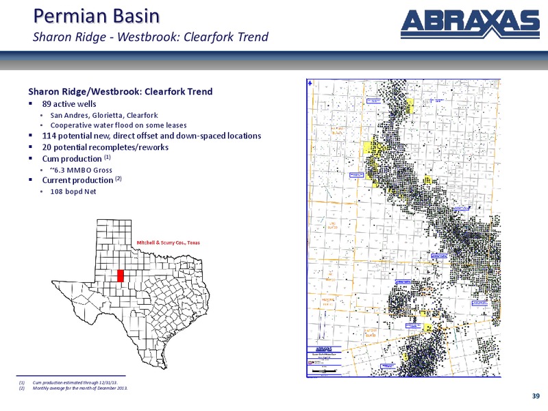 October 2014 Corporate Update – Abraxas Petroleum Corp. – slide 38