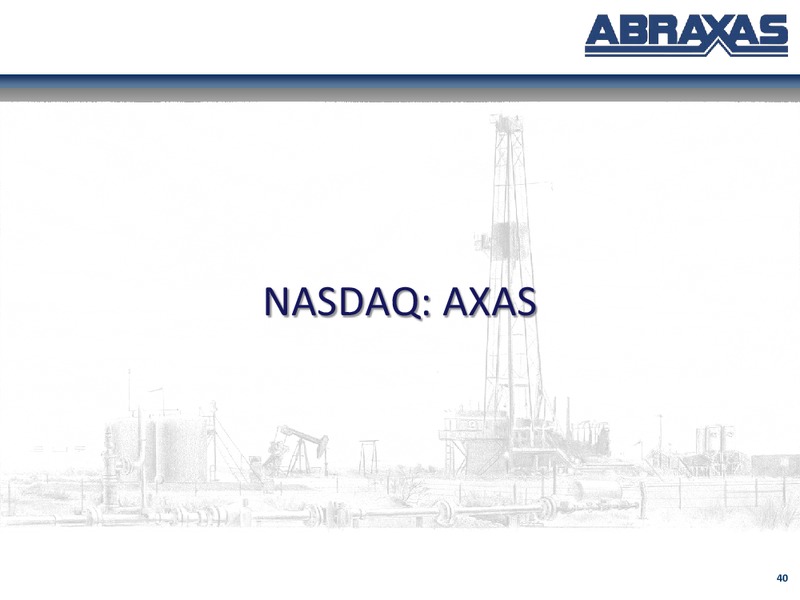 March 2015 Corporate Update – Abraxas Petroleum Corp. – slide 39