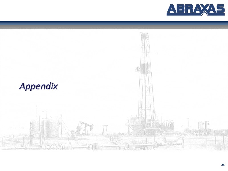 May 2015 Investor Presentation – Abraxas Petroleum Corp. – slide 23