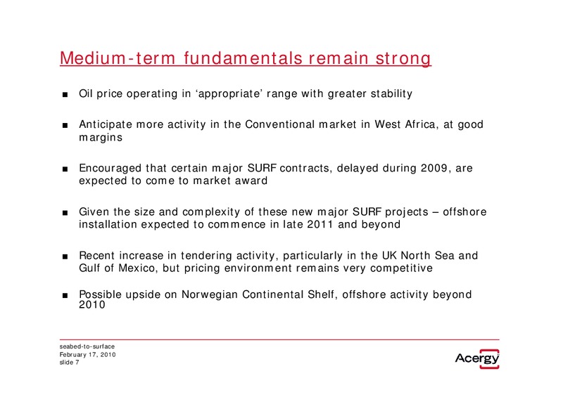 Q4 2009 and Full Year Earnings Call – Acergy Sa – slide 6