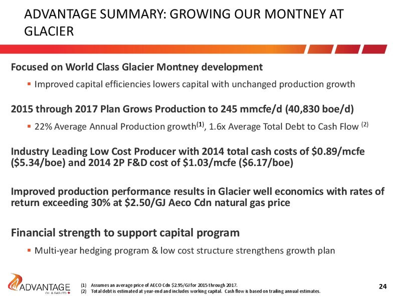April 2015 Investor Presentation – Advantage Oil & Gas Ltd. – slide 24