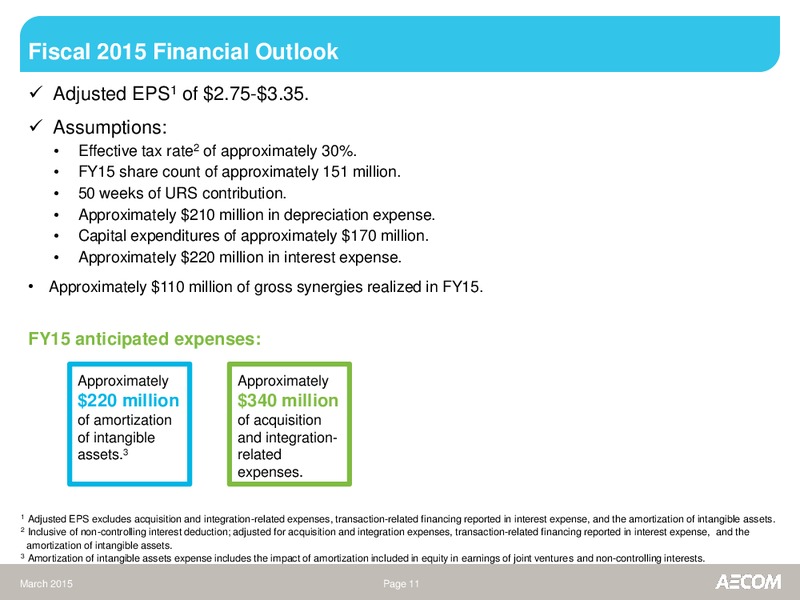 March 2015 Investor Presentation – Aecom – slide 10