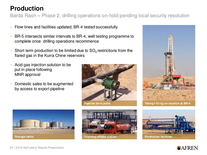 H1 2014  RESULTS – Afren Plc – slide 23