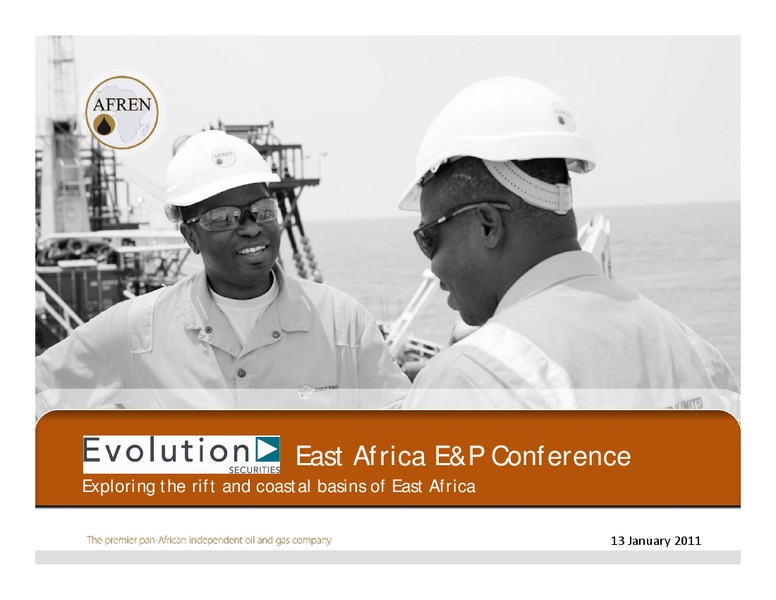 East Africa EP Conference – Afren Plc – slide 1