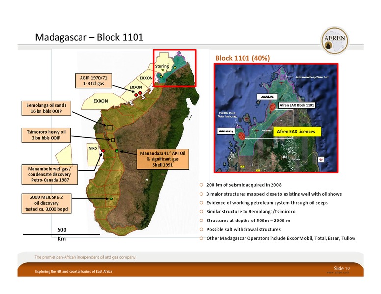 East Africa EP Conference – Afren Plc – slide 9