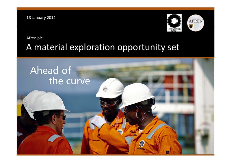 Macquarie Oil and Gas Explorers Conference – Afren Plc – slide 1