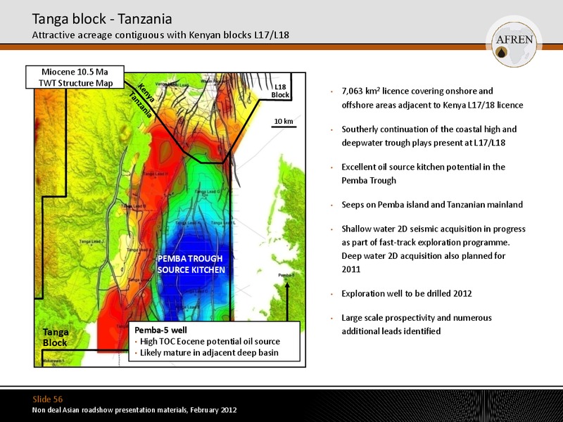 NON DEAL ASIAN ROAD SHOW PRESENTATION MATERIALS – Afren Plc – slide 55