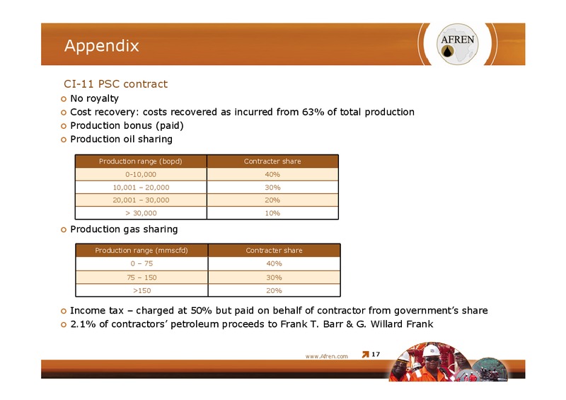 March 2008 Investor Presentation – Afren Plc – slide 16