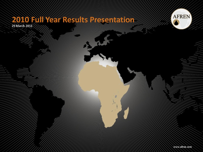 2010 Full Year Results – Afren Plc – slide 1