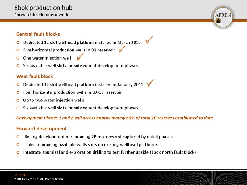 2010 Full Year Results – Afren Plc – slide 17