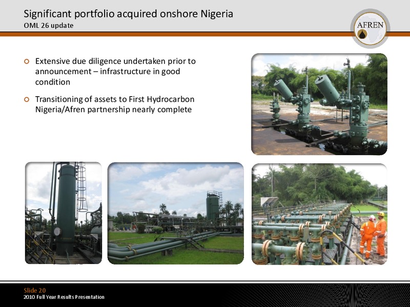 2010 Full Year Results – Afren Plc – slide 19