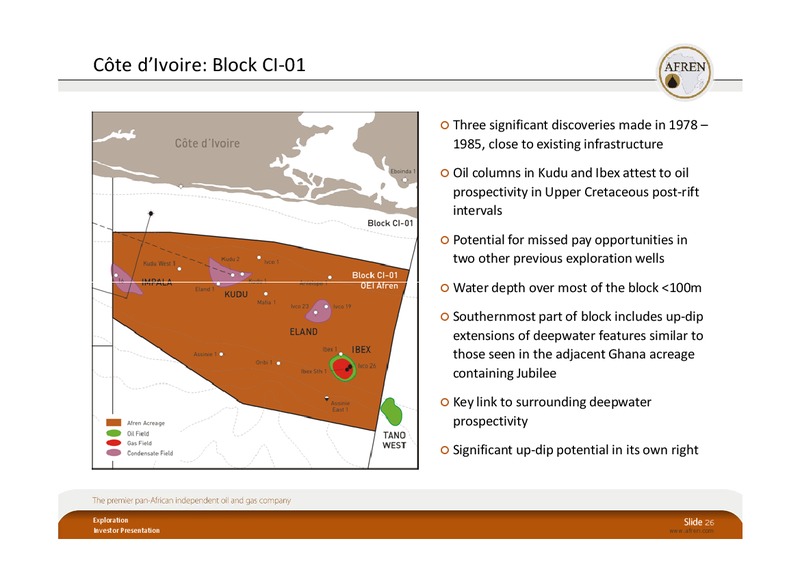 BAML London EP Conference 2010 – Afren Plc – slide 25