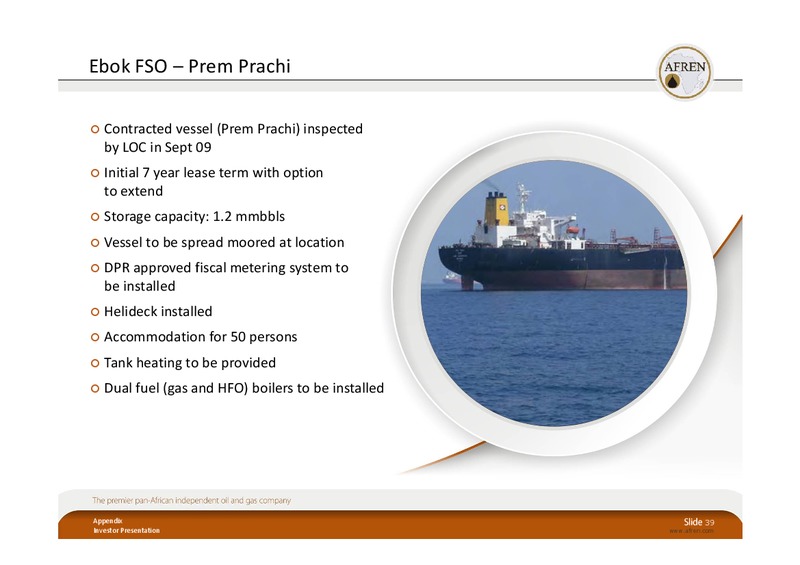 BAML London EP Conference 2010 – Afren Plc – slide 38