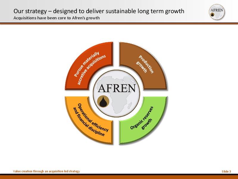10th Annual Acquisition and Divestiture Summit – Afren Plc – slide 2