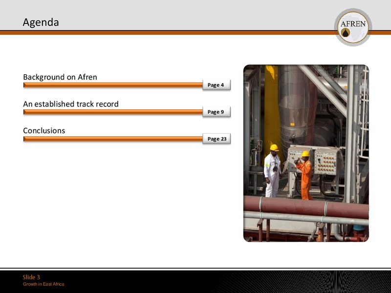 May 2011 Investor Presentation – Afren Plc – slide 2