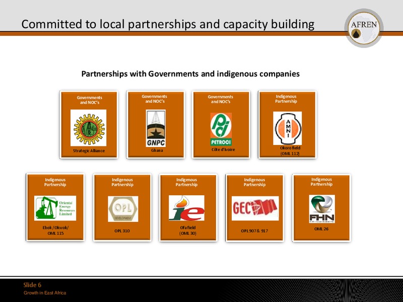 May 2011 Investor Presentation – Afren Plc – slide 5