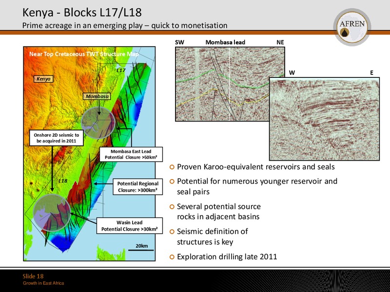 May 2011 Investor Presentation – Afren Plc – slide 17