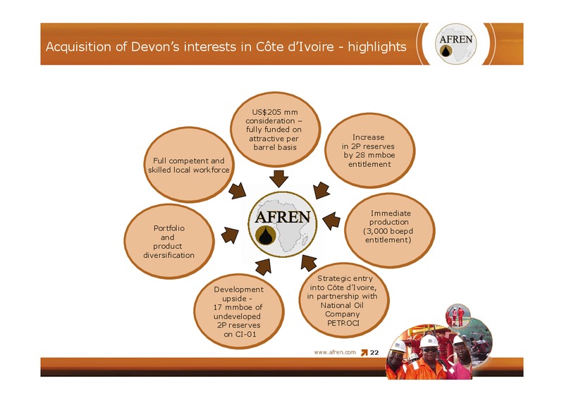 Credit Suisse London Oil and Gas Conference – Afren Plc – slide 21