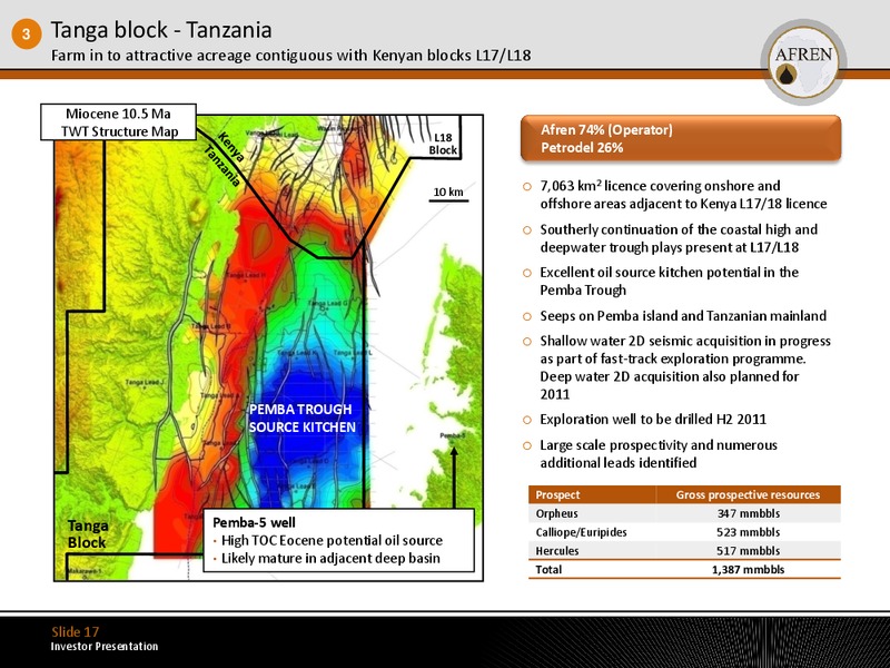 July 2011 Investor Presentation – Afren Plc – slide 16