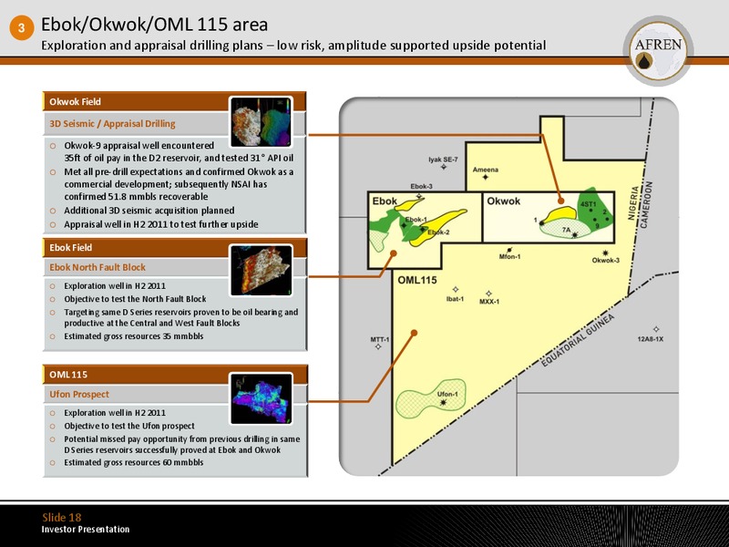 July 2011 Investor Presentation – Afren Plc – slide 17