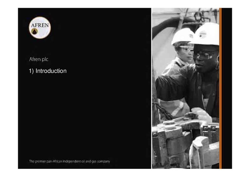 Ebok Capital Markets Presentation – Afren Plc – slide 3