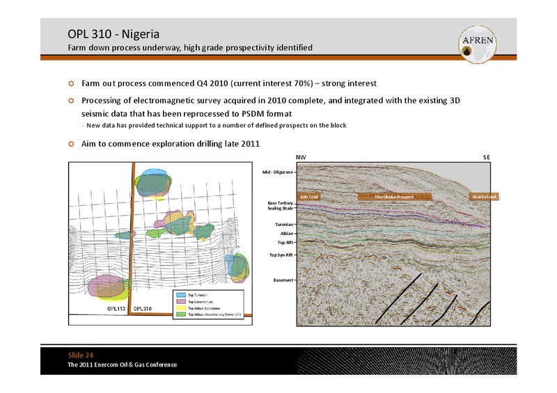 The 2011 Enercom Oil and Gas Conference – Afren Plc – slide 23
