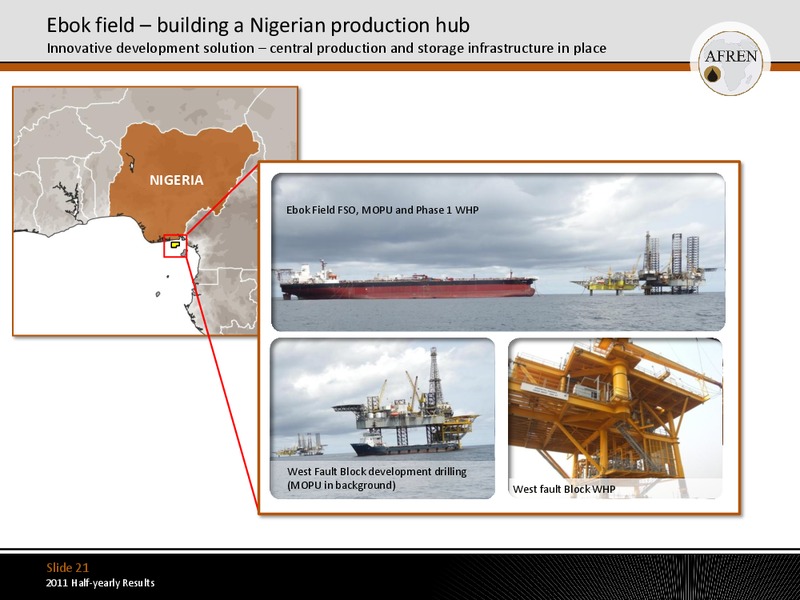 2011 Half Yearly Results – Afren Plc – slide 20