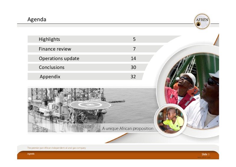 2010 Half Yearly Results – Afren Plc – slide 2