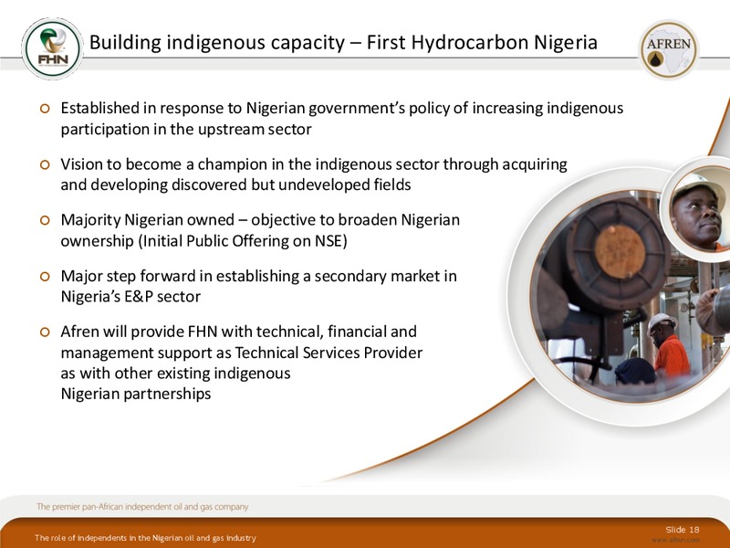 October 2010 Investor Presentation – Afren Plc – slide 17