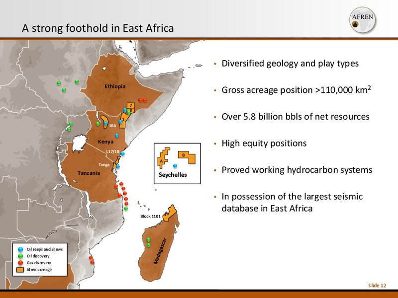 19Tth Africa Oil Week – Afren Plc – slide 11