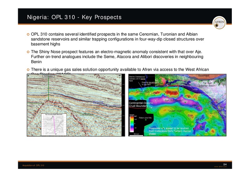 November 2009 Investor Presentation – Afren Plc – slide 23