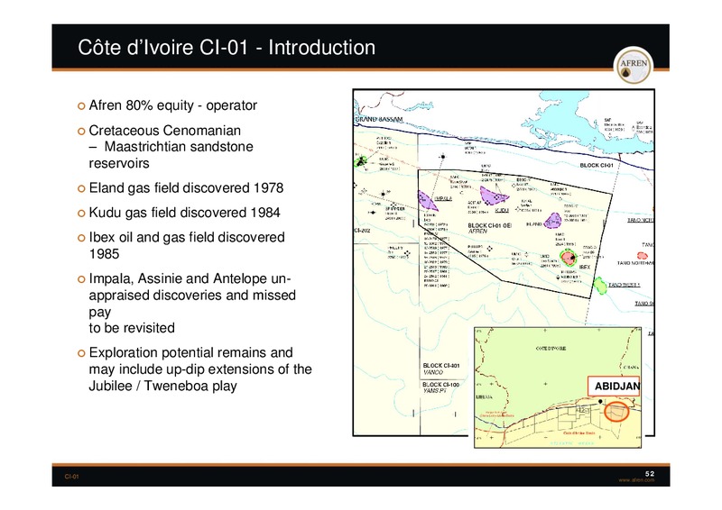 November 2009 Investor Presentation – Afren Plc – slide 51