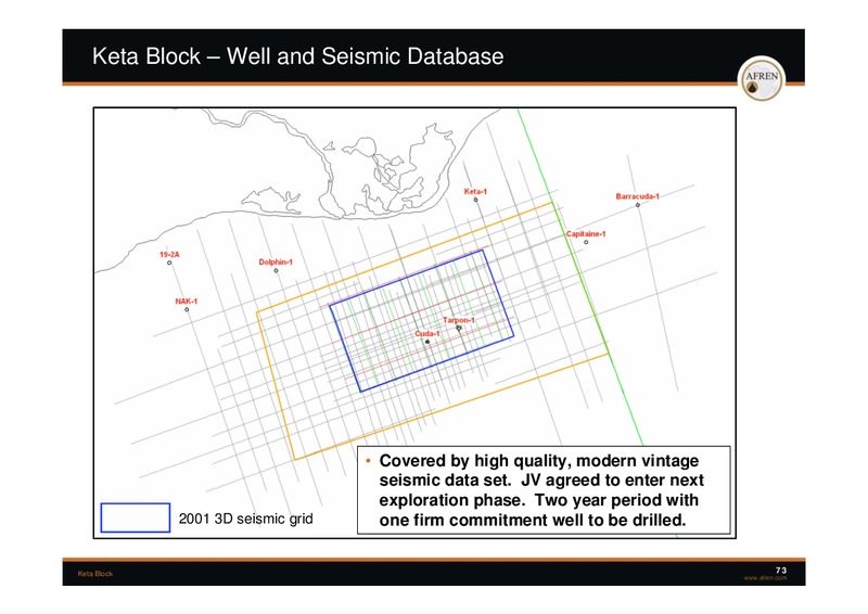 November 2009 Investor Presentation – Afren Plc – slide 72