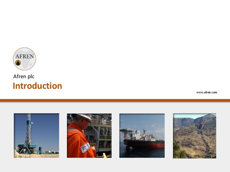 Nigerian Operations Update – Afren Plc – slide 3