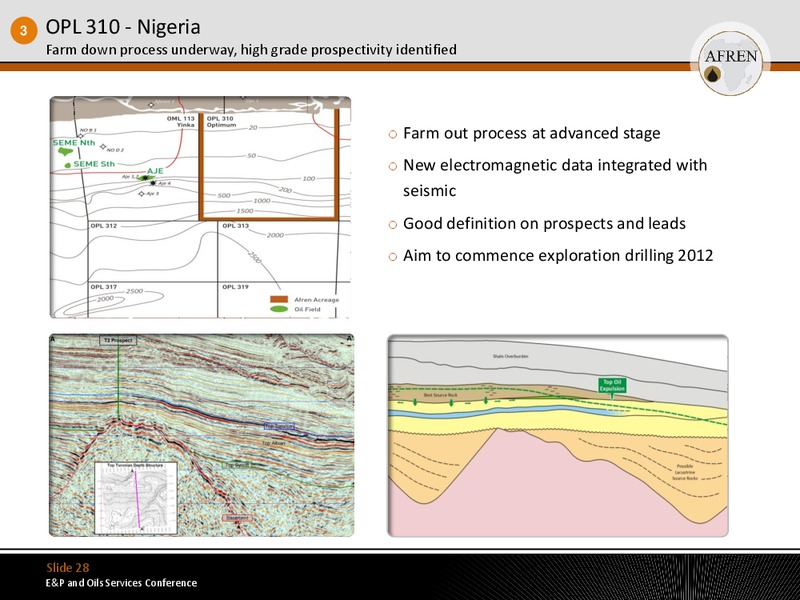 EP and Oils Services Conference – Afren Plc – slide 27