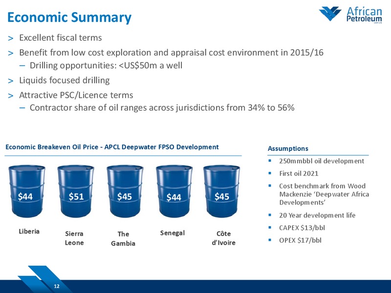 February 2015 Investor Presentation – African Petroleum – slide 11