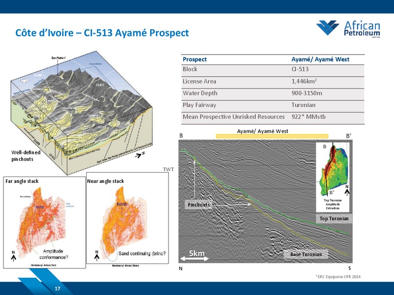 JUNE 2014 COMPANY PRESENTATION – African Petroleum – slide 17