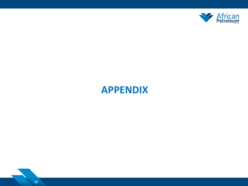 NOVEMBER 2014 COMPANY PRESENTATION – African Petroleum – slide 24