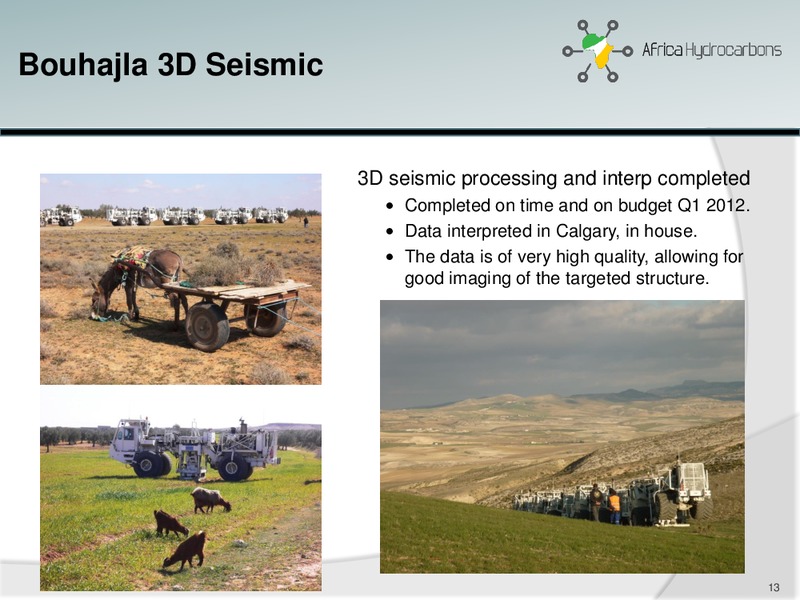 April 2014 Investor Presentation – Africa Hydrocarbons Inc. – slide 12