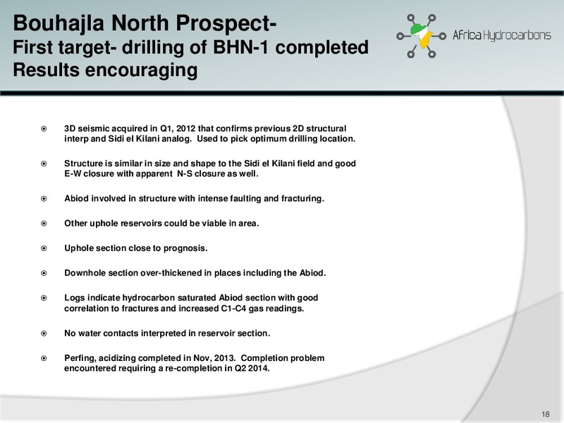 April 2014 Investor Presentation – Africa Hydrocarbons Inc. – slide 17