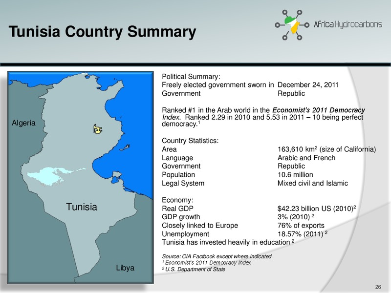 April 2014 Investor Presentation – Africa Hydrocarbons Inc. – slide 25