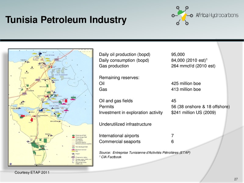August 2014 Investor Presentation – Africa Hydrocarbons Inc. – slide 26