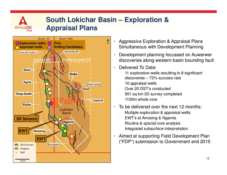 January 2015 Investor Presentation – Africa Oil Corp. – slide 12