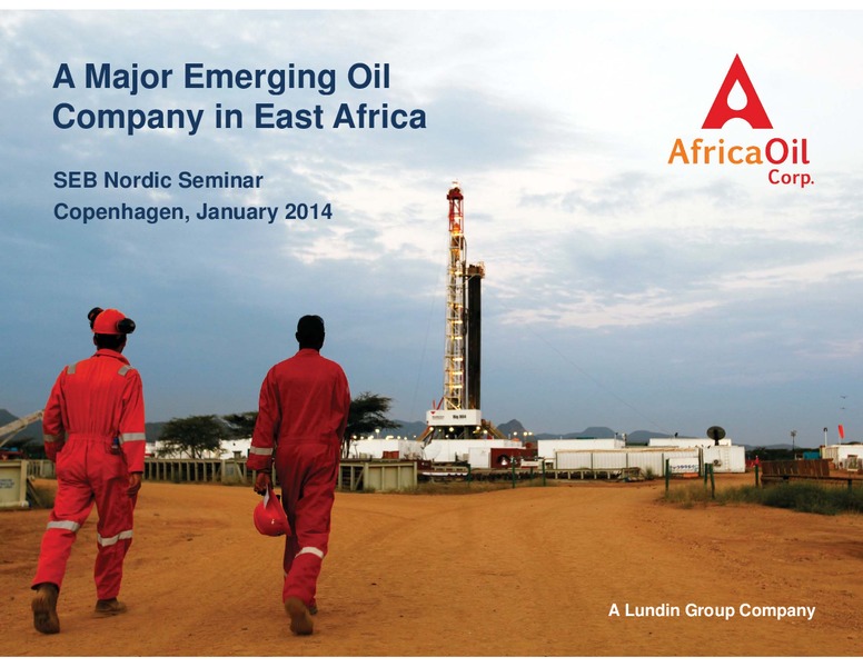 SEB NORDIC SEMINAR COPENHAGEN – Africa Oil Corp. – slide 1