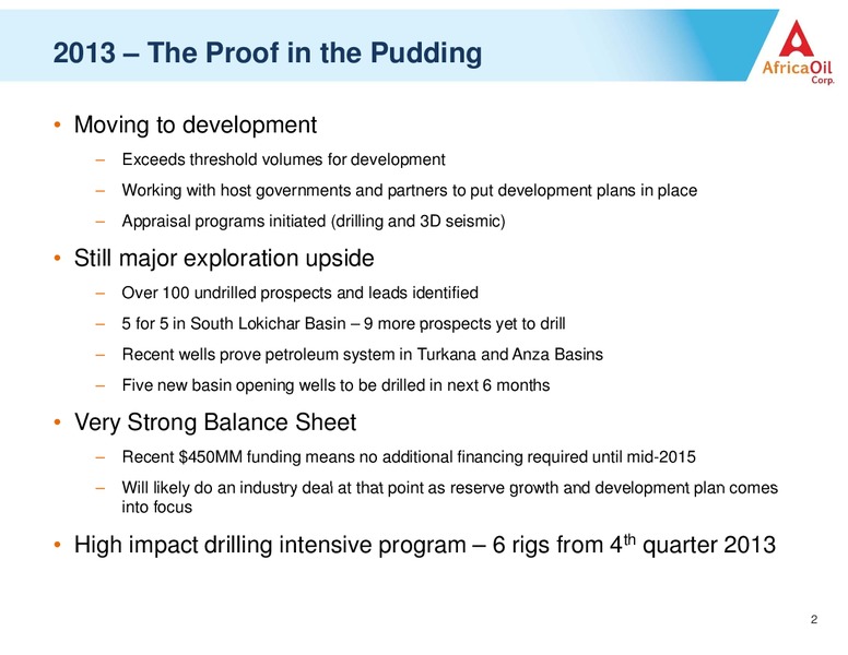 SEB NORDIC SEMINAR COPENHAGEN – Africa Oil Corp. – slide 2