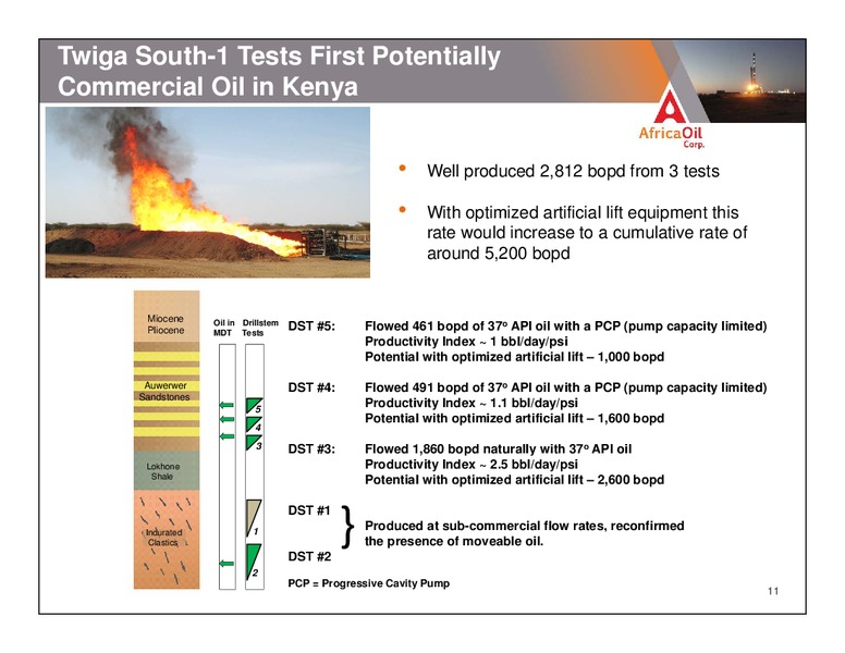 CORPORATE PRESENTATION – Africa Oil Corp. – slide 11
